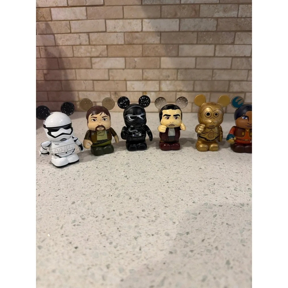 Disney Vinylmation Star Wars Lot 14 Figures Leia Han Solo C-3PO Stormtrooper K-2